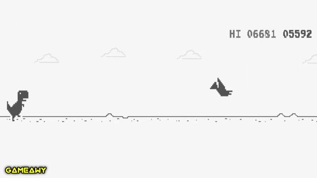Chrome Dino Run New Best Score | Google Chrome Dinosaur | T-Rex | Chrome Dino Game #2 | Gameawy смотреть онлайн