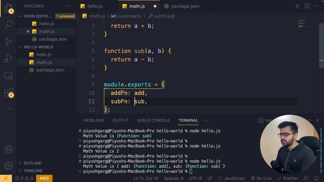Modules in NodeJS смотреть онлайн