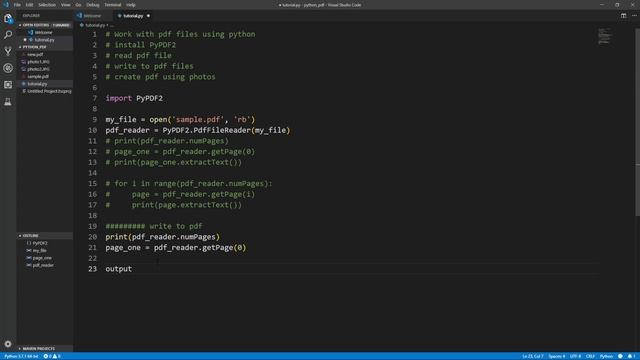Work With PDF Using Python смотреть онлайн