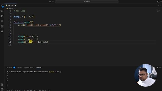 Range Function - #14 Complete Python course sinhala 2023 смотреть онлайн
