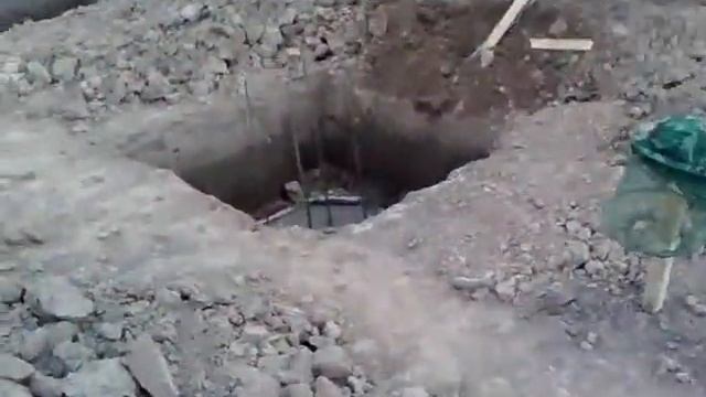 заливка пятки под фундамент. смотреть онлайн