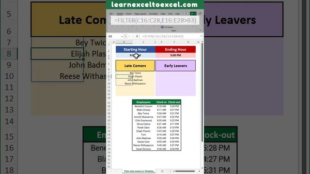 Excel Pro Trick: Filter Data based on Time in Excel using dynamic Filter Function in Excel Formula смотреть онлайн