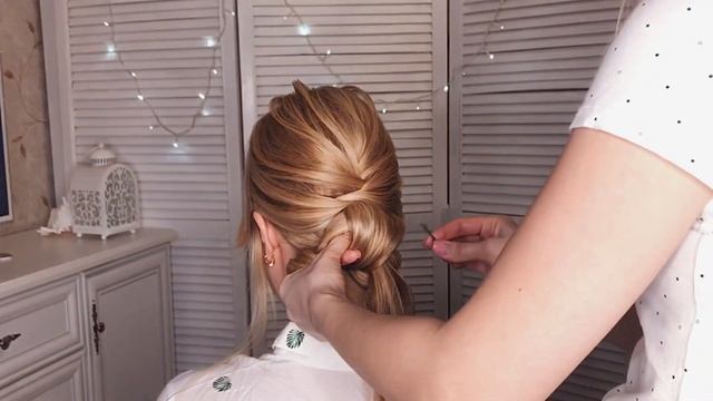 Как сделать прическу на прямые волосы? Быстрая прическа смотреть онлайн