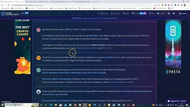 DutchyCorp Autofaucet Series - Part 2 Maximizing Your Dutchy + Stake Space Token!