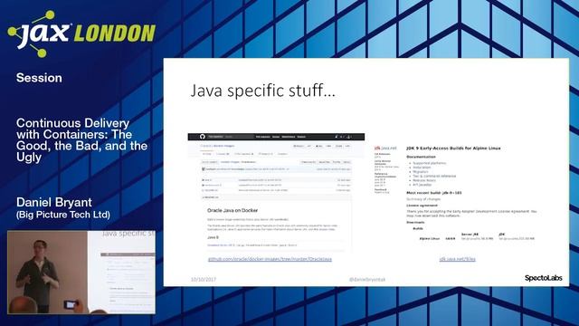 JAX London 2017 Session: Daniel Bryant - Continuous Delivery with Containers смотреть онлайн