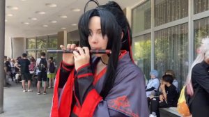 Вэй Усянь играет на флейте. Игра Кальмара. Косплей. Тусяо