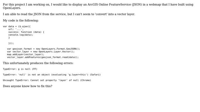 GIS: How to display vectors in arcgis json format in openlayers? (2 Solutions!!) смотреть онлайн