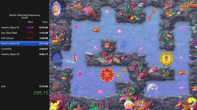 Barbie: Mermaid Adventure (PC) Any% in 3:11 смотреть онлайн