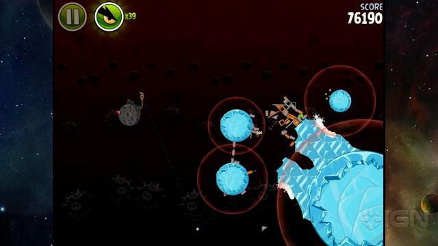 Angry Birds Space: Danger Zone Level D-19 3-Star Walkthrough смотреть онлайн