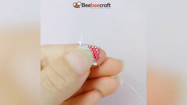 Кольцо - How to Make Heart Seed Beaded Ring смотреть онлайн