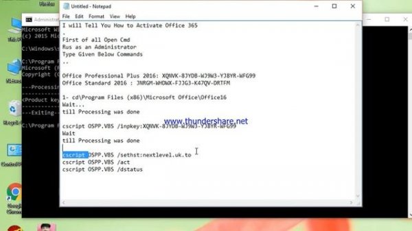 How to Activate Office 365 with cmd