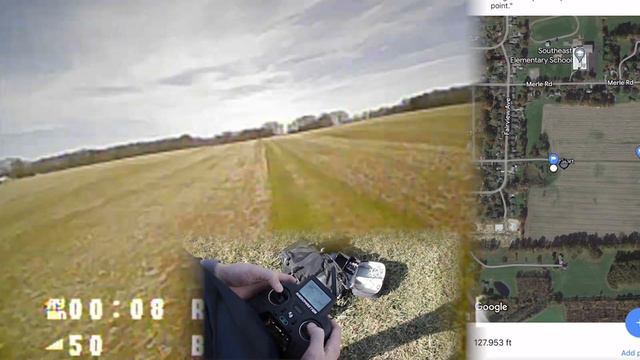 How far can this little drone fly? Range test on the BLV4 ELRS смотреть онлайн