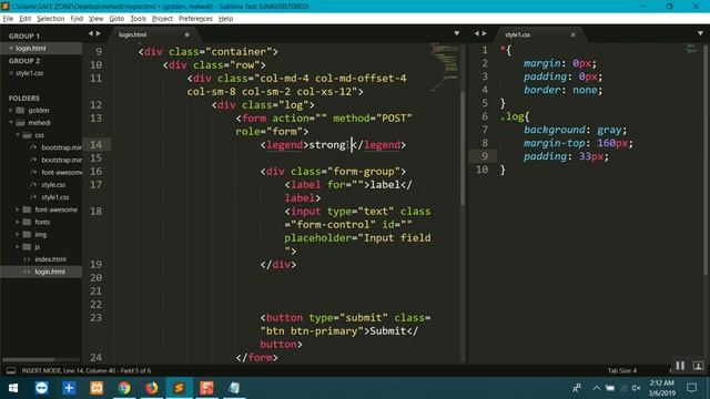 New Responsive Login page in HTML and CSS. смотреть онлайн