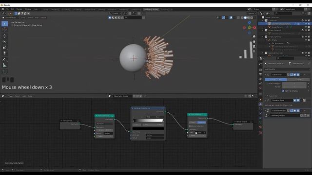 Geometry Nodes Animation Blender 2.93 Tutorial by @b3db3d смотреть онлайн