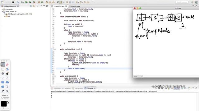 Single Linked List - Deletion of a node #codewithus DSA with java code with us смотреть онлайн