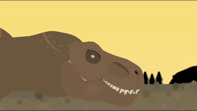 Giganotosaurus VS T-Rex - Dinosaur Fight | Sticknodes Animation смотреть онлайн