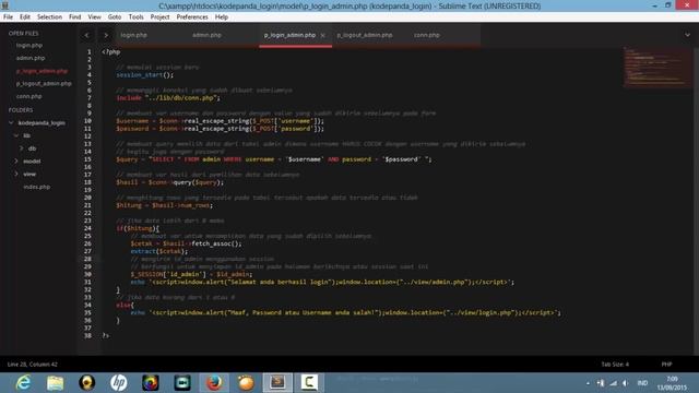 How to create login page with session in PHP and MySQLi Tutorial смотреть онлайн