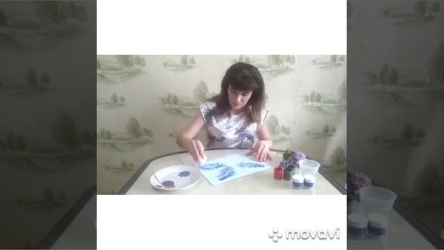 Рисование Ветка сирени Иванова Е В смотреть онлайн