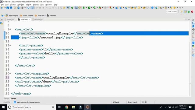 How To use config implicit object in jsp смотреть онлайн