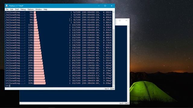 Let's create Loading Progress Bar using Python смотреть онлайн