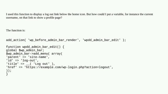 Admin menu link with variable смотреть онлайн