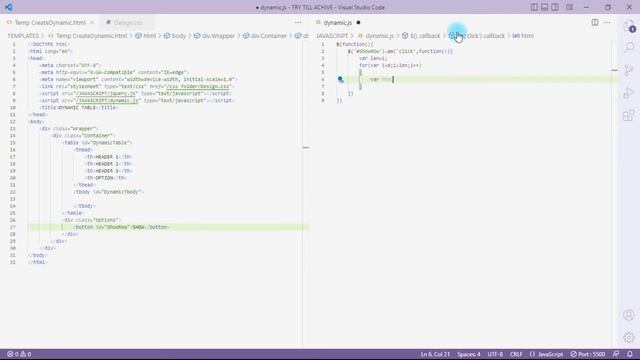CREATE Dynamic Element | using jQuery & html | Dynamic Table |@CODE DEVELOP UPGRADE смотреть онлайн