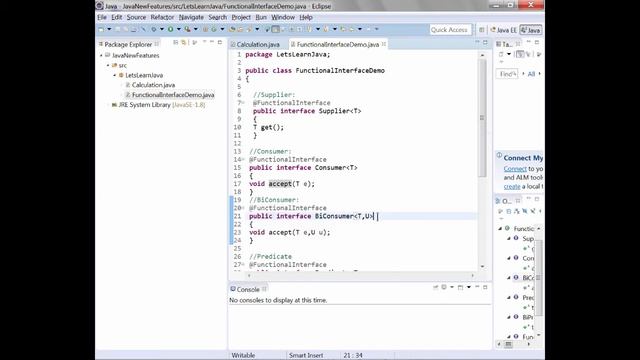 Java 8 Functional Interface Types смотреть онлайн