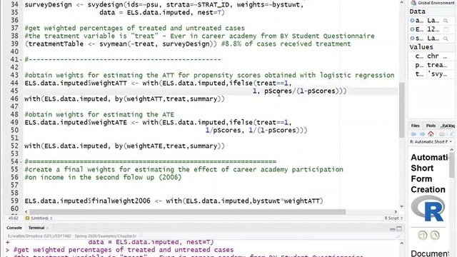 How to calculate propensity score weights in R смотреть онлайн