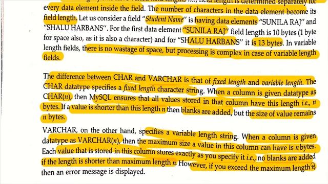 SQL | String/Text Datatype | Char & Varchar | Null Value | Comment | Part-2 |Class 11 & 12 | CS | I смотреть онлайн