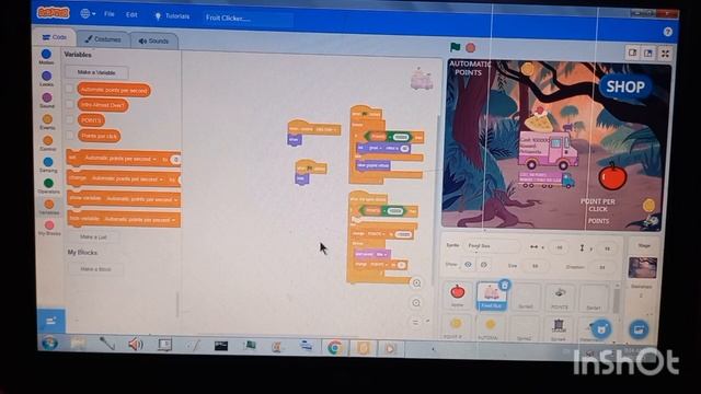 How to make a fruit clicker game on scratch... #scratch #programming #newgame #clickergame #click смотреть онлайн