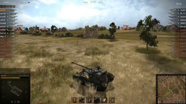 WOT: Степи - Bat Chatillon 25 t - 9 фрагов - Воин, Ме смотреть онлайн