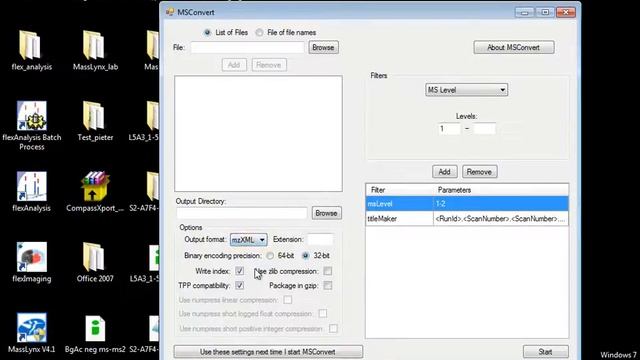 How to convert Data to .mzXML "usable" смотреть онлайн