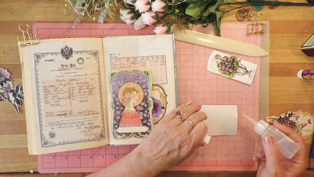 Lavender Altered Book Journal | Junk Journal with Me смотреть онлайн
