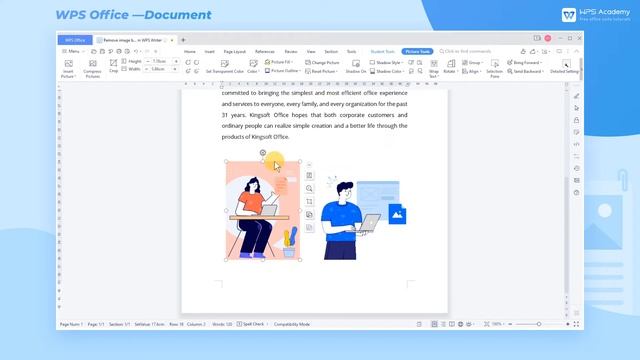 [WPS Academy] 1.8.6 Word: Remove image background in WPS Writer смотреть онлайн