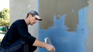 Строим сами//поклейка фасадной армирующей сетки.