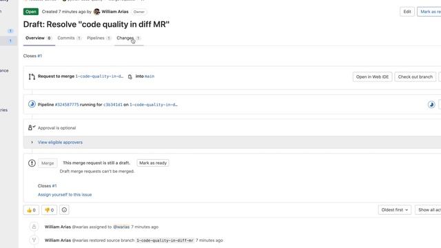 GitLab 14.1 (2 Minutes Demo): Inline code quality notices on MR diffs смотреть онлайн