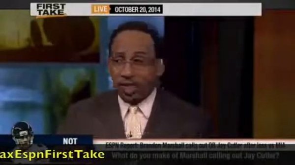 First Take Brandon Marshall Calls Out Jay Cutler !