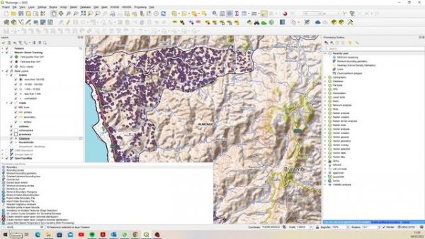QGIS DBSCAN Cluster Analysis