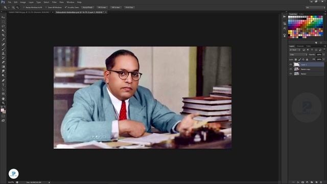 Dr. Babasaheb Ambedkar Photo Restoration in photoshop смотреть онлайн