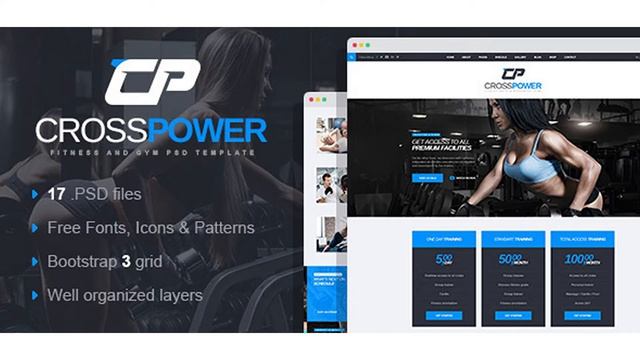 CrossPower - Sport Gym Fitness PSD Template | Themeforest Website Templates and Themes смотреть онлайн