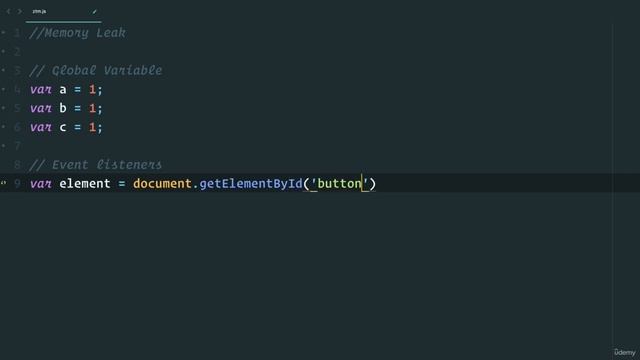 JavaScript Adv Concepts Foundation I 0214 Memory Leaks смотреть онлайн
