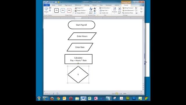 Creating a Simple Flowchart in Microsoft Word. смотреть онлайн