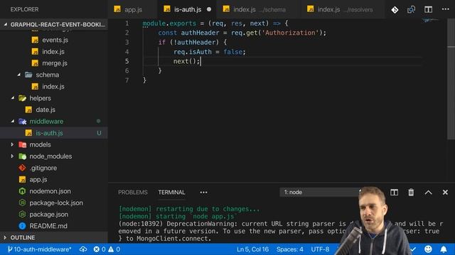 #10 Adding User Authentication | Build a Complete App with GraphQL, Node.js, MongoDB and React.js смотреть онлайн