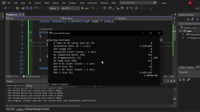 Finding MEMORY LEAKS in C# .NET Applications смотреть онлайн