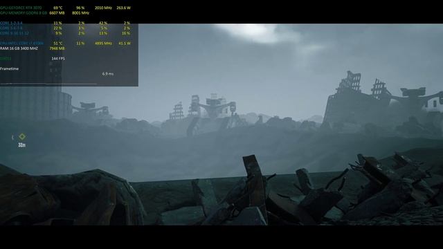 [Terminator: Resistance] GeForce RTX 3070-I7 8700K FidelityFX Super Resolution(FSR) 4K Performance смотреть онлайн