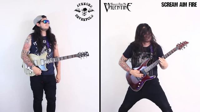 AVENGED SEVENFOLD vs BULLET FOR MY VALENTINE (Guitar Riffs Battle) смотреть онлайн