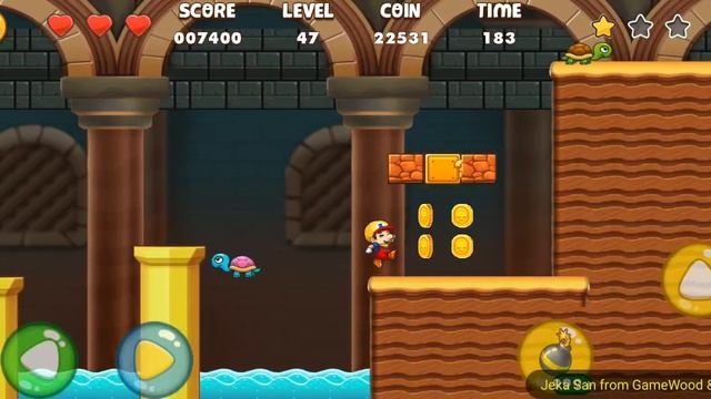Level 47. Прохождение игры Super Matino — New Adventure на Android смотреть онлайн