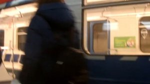 «Дубровка конечная» Прибытие метропоезда на конечную станцию Дубровка и отправление в тупик