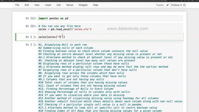 How to Find and Remove Null Values in Python Pandas DataFrame смотреть онлайн