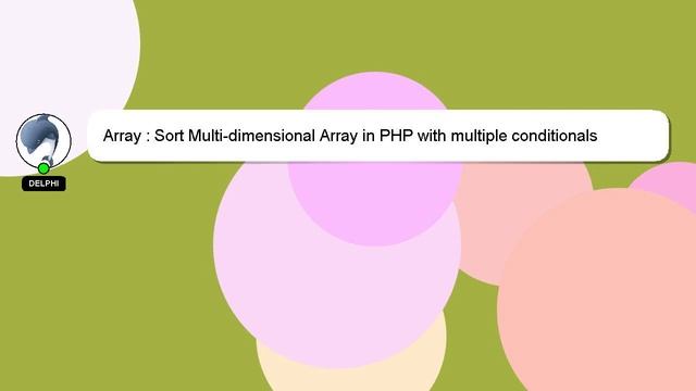 Array : Sort Multi-dimensional Array in PHP with multiple conditionals смотреть онлайн